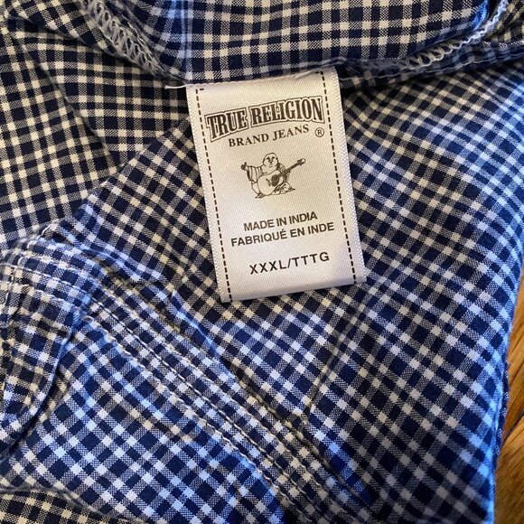 True Religion Men's Western Short Sleeve Pearl Snap S/S Shirt Size 3XL - Picture 4 of 6